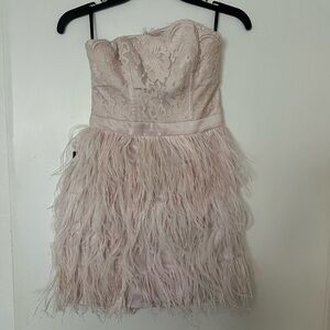 BNWT Bebe Feather Dress
